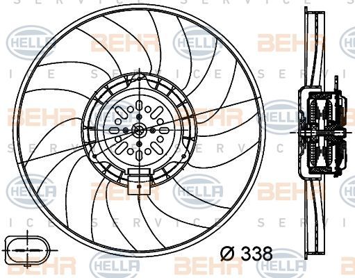 Vw A4-A5 Caga-Cahb Sol Fan Motoru 8K0959455F 8K0959455A 8K0959455C 8K0959455F 8K0959455M 8K