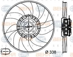 Vw A4-A5 Caga-Cahb Sol Fan Motoru 8K0959455F 8K0959455A 8K0959455C 8K0959455F 8K0959455M 8K