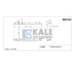 Radyatör Su Rav-4 00-06 2.0 Benzinli 26Mm (At) Brazıng 1640028191