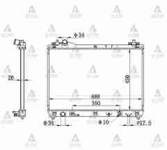 Radyatör Su Grand Vıtara 05-15 1.9 Ddıs 26Mm (At) 1770067J10