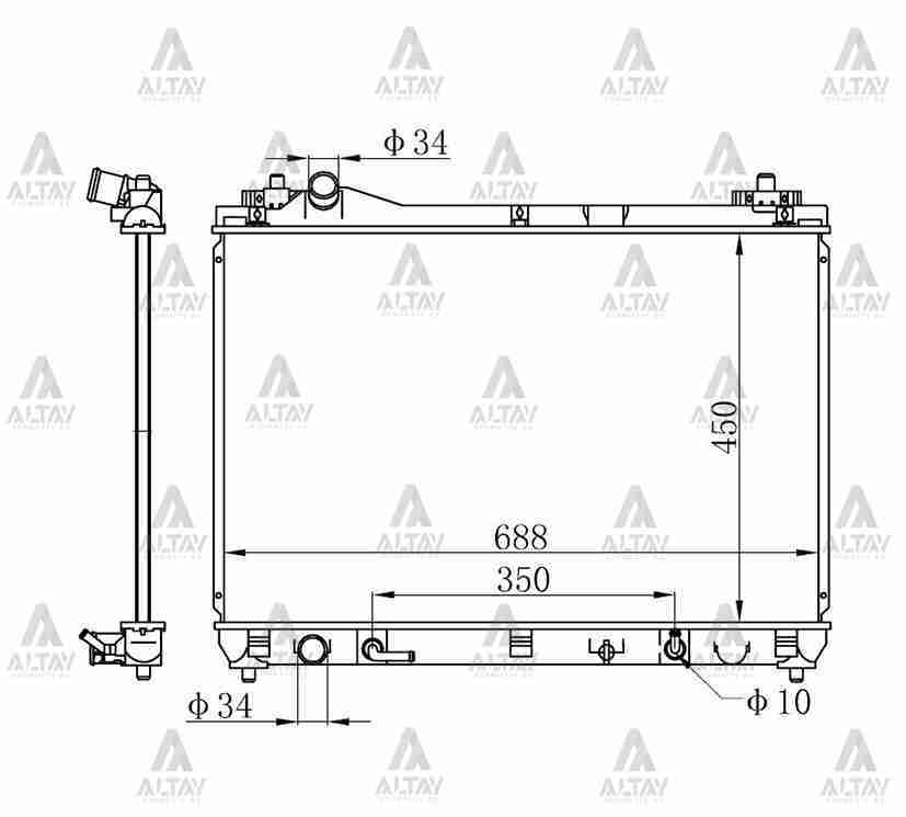 Radyatör Su Grand Vıtara 05-15 2.0 / 2.4 J20A / J24A (At) 1770065J10