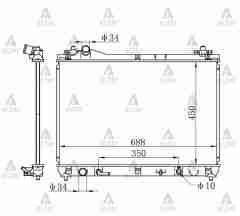 Radyatör Su Grand Vıtara 05-15 2.0 / 2.4 J20A / J24A (At) 1770065J10