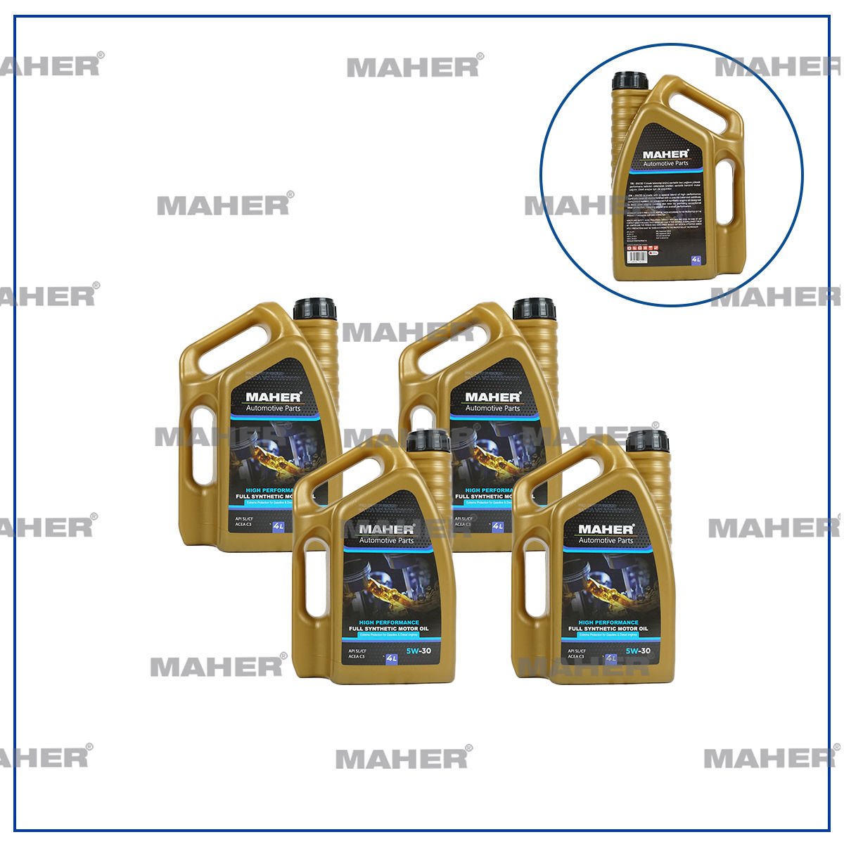 MOTOR YAĞI 5W/30 TAM SENTETİK SL-CF / 4lt