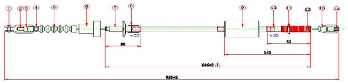 Debrıyaj Telı- Atos 97-06 / Atos 06-