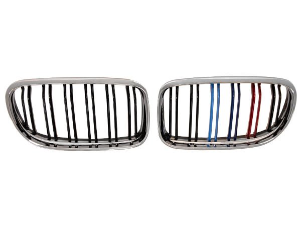 Panjur E90-LCI (Set) Krom/Siyah, Çift Çıtalı ///M-Renkli 2009-11