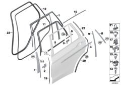 KAPI ARA CONTA ARKA X5/L BMW 51357289673