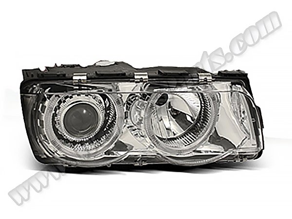 Komple Far E38 Sağ; (Kristal Kromlu-Beyaz) 1999-01 - 63128376394R1