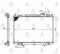 Radyatör Su Pıckup  98-02 D22 16Mm (Mt) 214102S710