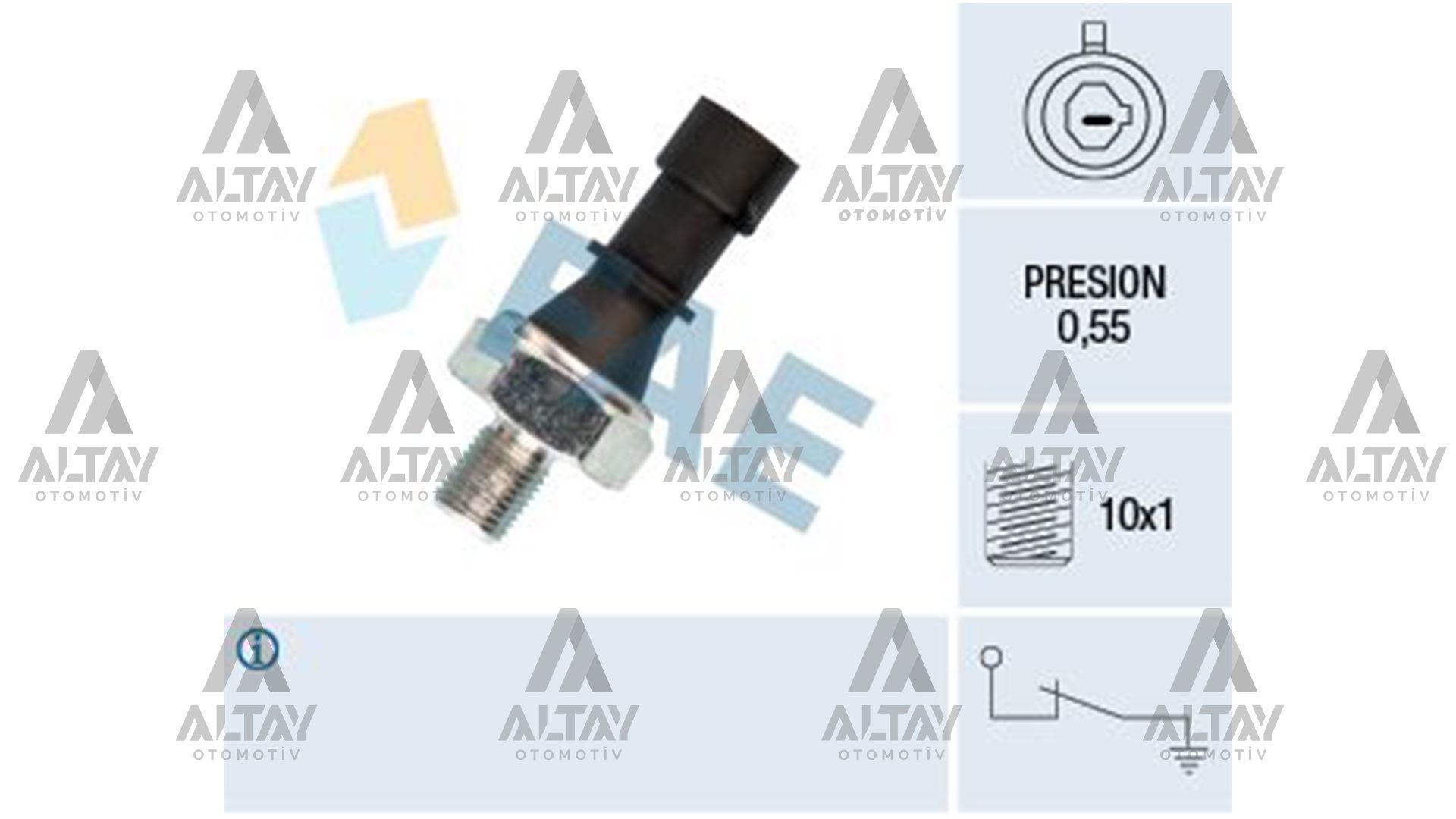 MÜŞÜR YAĞ ASTRA G / H / J CORSA D / INSIGNIA / MOKKA 93=> 1.2-1.4 SİYAH 0,55 BAR