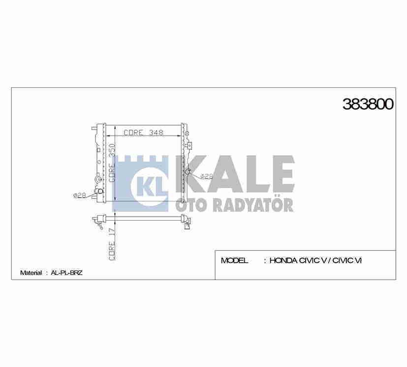 Radyatör Su Cıvıc  92-00 16Mm (At) Brazıng 19010P01004