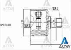 Aks Kafası İç Cıvıc 01-06 / Jazz Sağ 25X28X35 44310S5Aj00