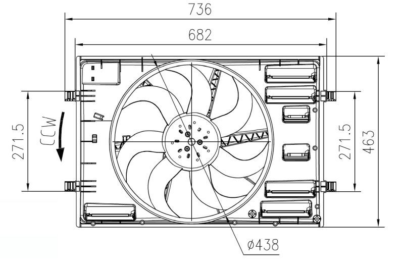 VW FAN MOTORU 400W GOLF-13 PASSAT-AUDİ-LEON 5Q0121203DE
