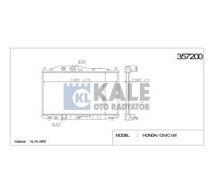 Radyatör Su Cıvıc 06-12 1.6 1.8 375X678X26 (Mt) Brazıng 19010Rnaa01