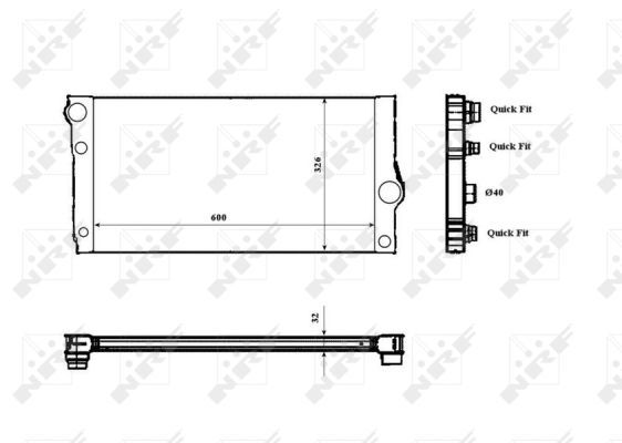BMW F10 5.35 - F01 7.40İ N54-N55 SU RADYATÖRÜ 17118615426