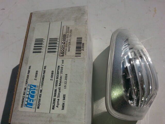 AYNA SİNYALİ SOL Z0089 MASTER III 5W