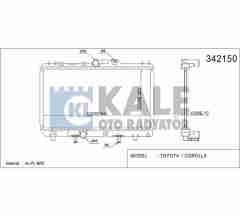 Radyatör Su Corolla  93-00 Ae-101/111 (At) Brazıng 1640015540