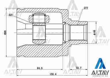 Aks Kafası İç Cıvıc / Accord 98-02 / 27X40X32 44310Sl5N00