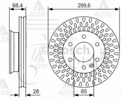 Fren Diski Crafter 06-17 / Sprınter 06-17 W906 / Ön Havalı Tek Teker 300-6 2E0615301