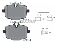 Fren Balatası F10 Arka 535>550i 530/535d - 2470301