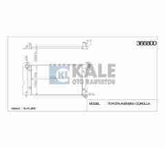 Radyatör Su Corolla 02-07 / Avensıs 03-08 3Zz (At) Brazıng 164000D220