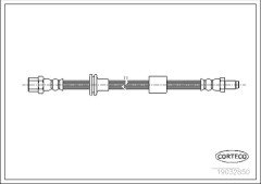 Fren Hortumu  Mercedes 140 1991-94 Ön 564mm - A1404200048