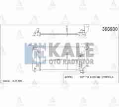 Radyatör Su Corolla 02-07 / Avensıs 03-08 3Zz (Mt) 16Mm Brazıng 164000D210