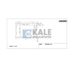 Radyatör Su L-200  87-99 32Mm (Mt) Brazıng Mb356390