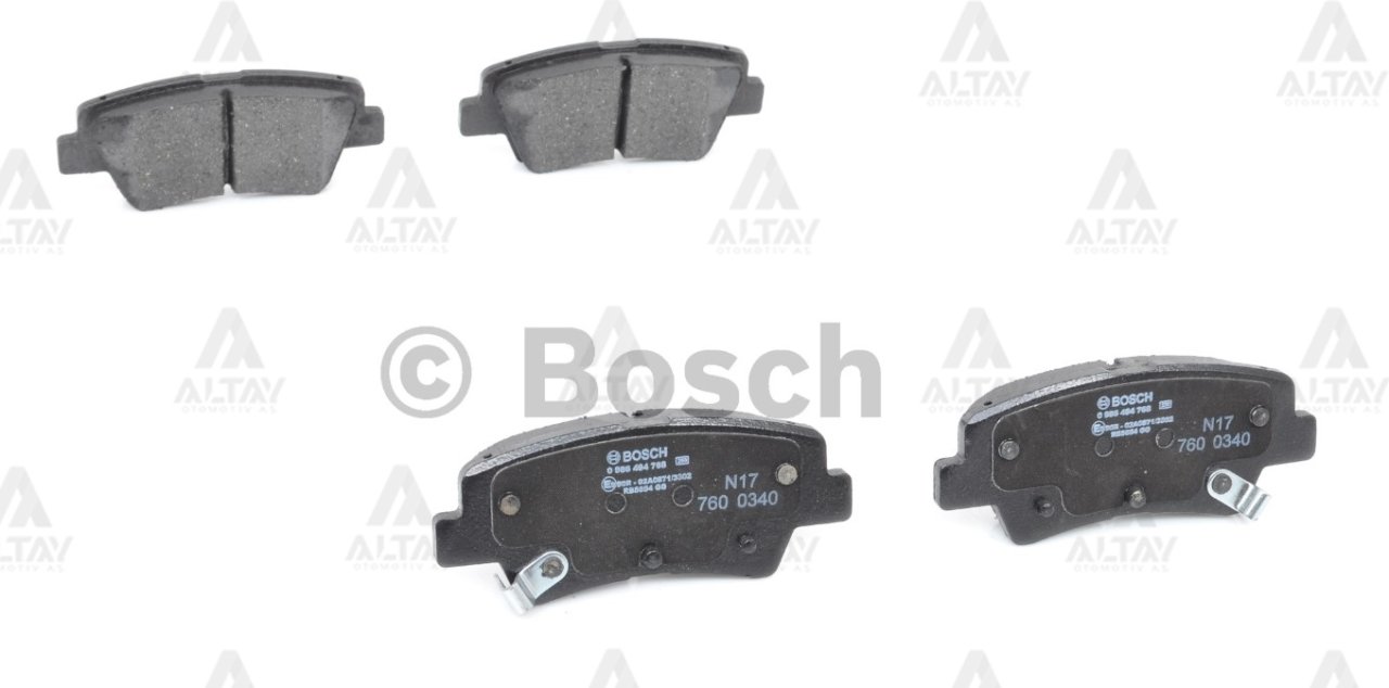 Fren Balata Accent 11-18 Blue / Elantra 11-18 / I-30 12-16 / I-20 14-16 / Rıo 12-18 / Ceed 12-1 Arka