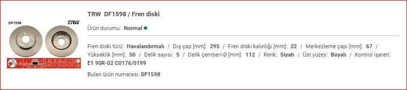 M.BENZ W124 ÖN FREN AYNASI COUPE TAKIM A1244211512