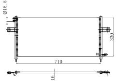 KLIMA RADYATORU D22 97-02     733x330x16 92110-3S401