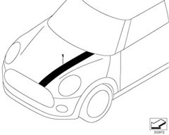 KAPUT ŞERİT F55 MINI COOPER 51147365186