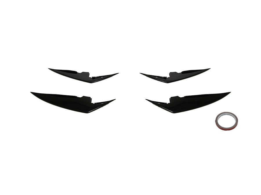 Tampon Bıçağı G20-LCI Ön; Set Alt; Piano-Siyah (OEM/Plastik) -///M-Sport-