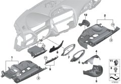 DİREKSİYON ÜST KAPLAMASI F20 BMW 51459236601