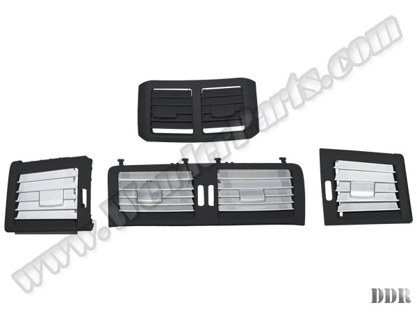 Klima/Kalorifer Izgarası W251 Ön/Arka (Set:4ad); Nikelajlı Siyah 2010-13 - 2518308954S4