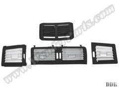 Klima/Kalorifer Izgarası W251 Ön/Arka (Set:4ad); Nikelajlı Siyah 2010-13 - 2518308954S4
