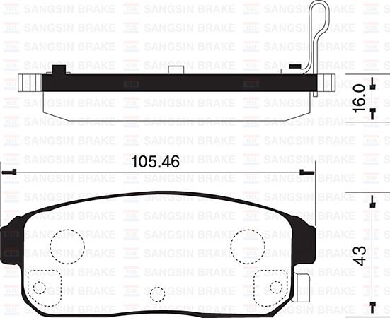 FREN BALATASI ARKA MAXIMA 00-03 / MAZDA RX8 03-