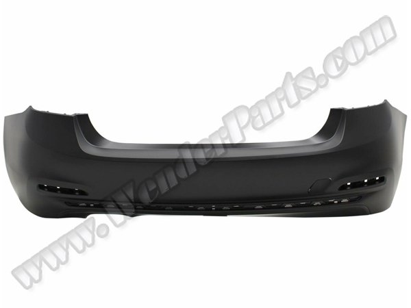 Tampon F30-LCI Arka (PDCsiz, 2B1-Çıkış, Nikelaj Delikli) -Luxury/Sport- 2016-18 - 51127384603