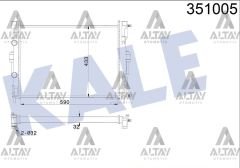 RADYATÖR SU MEGANE II / SCENIC II / GRAND SCENIC II 03=> 1.5-1.9 DCI-1.4-1.6-2.0 16V (MT) MEKANİK