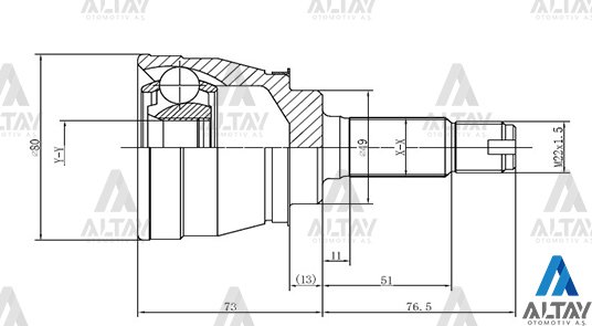 Aks Kafası Dış Swıft / Gtı Sedan 25X22X49 4411664B10