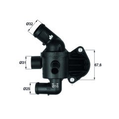 Termostat 87C Vw 2.0 Tdi Golfvı Passat-Tiguan-Q3 2010> Komp. Tı 15 87