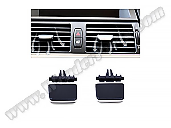 Klima/Kalorifer Izgara Kulpu E70 E71 Ön (Set:2ad); Siyah - 64226958654P2