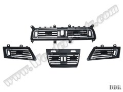 Klima/Kalorifer Izgarası F01+LCI Ön/Arka (Set:4ad); Nikelajlı Siyah - 64229115859S4