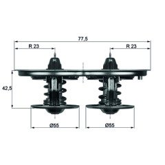 Termostat 80C 80,8C Scanıa 124/144 Büyük Kafa 1404925 1347594 Tx 32 80