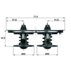 Termostat 80-87C Scanıa P/G/R/T Seri 1799757 Açma 1849060 1800909 1423451 Tx 32D