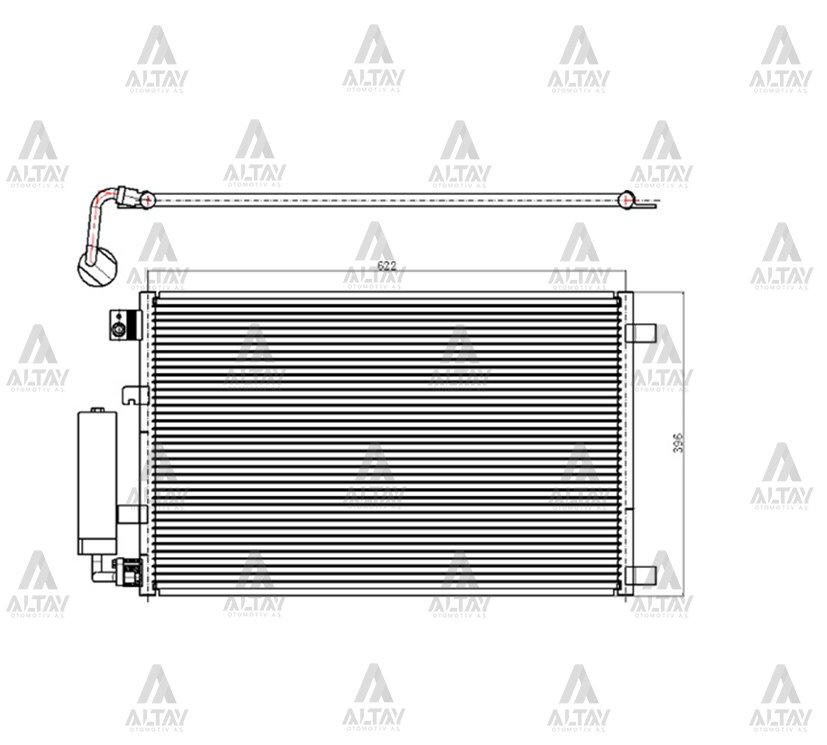 Radyatör Klima Qashqaı 07-13 1.6 Benzinli 92100Jd000