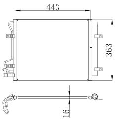 KLIMA RADYATORU CERATO 1.6 06=>     DIZEL 97606-2F700