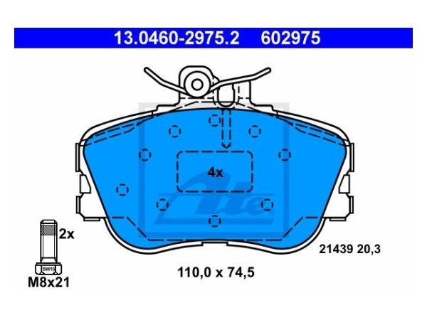 Fren Balatası W202 Ön 180>280 - 13046029752