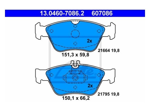 Fren Balatası W210 Ön 200>280 - 13046070862