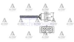 SENSÖR OKSİJEN ASTRA G / CORSA C / VECTRA C / MERIVA 01-04 Z14XE-Z16XE ÖN