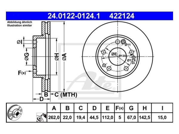 Fren Diski W201 Ön Havalı 2.3>2.6 - 24012201241